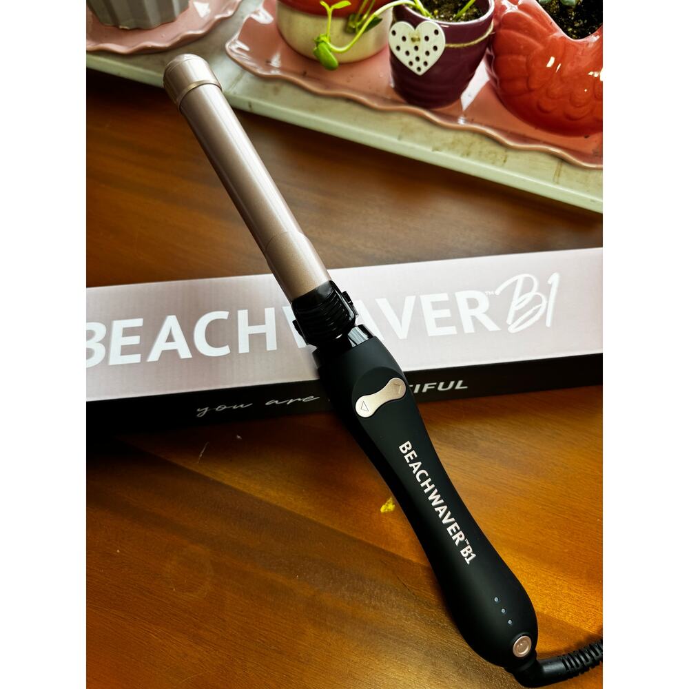 The Beachwaver Co B1 Midnight Rose Curling Iron 1" NEW